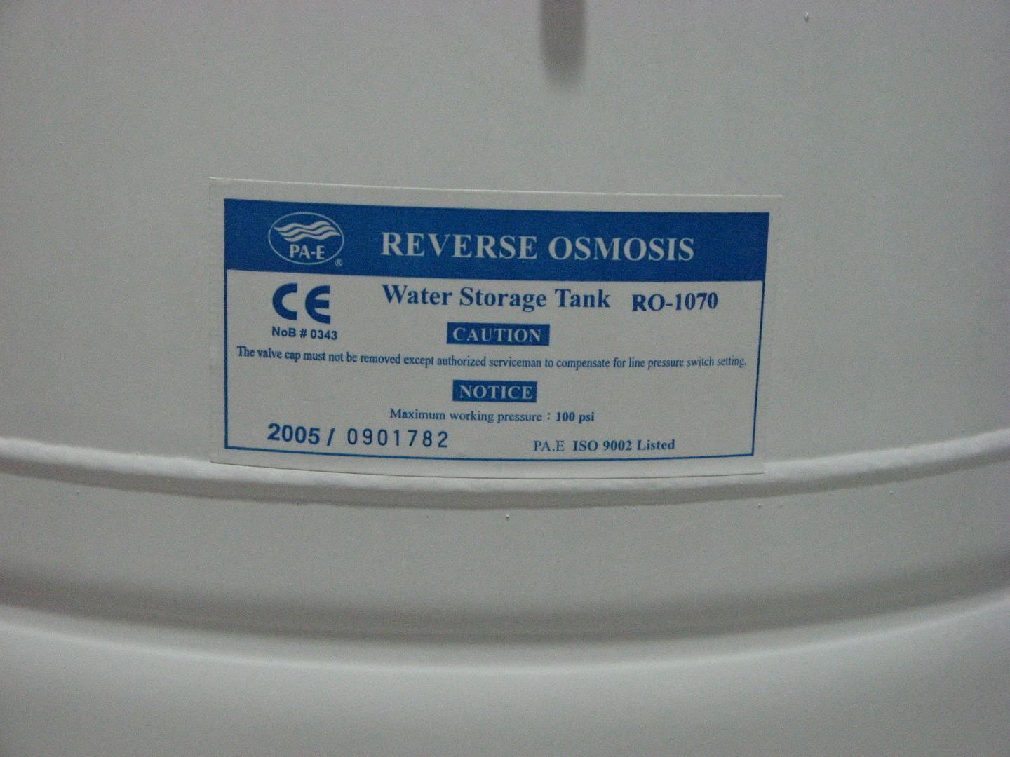 IMG 5346 - Reverse Osmosis Storage Tanks 10 Gallon and a 3 Gallon Nice!