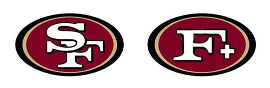Revised NFL logos
