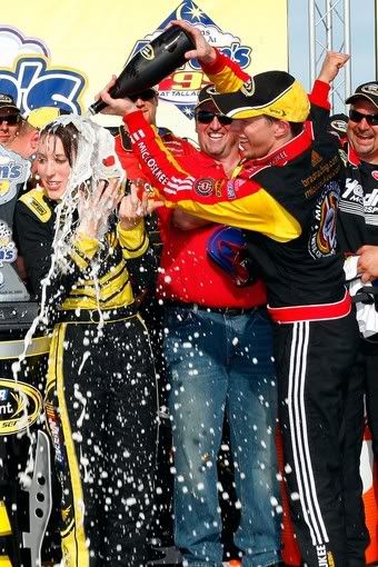 Brad Keselowski Victory Lane Fun Nascar