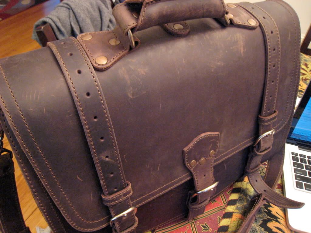 My Saddleback Leather Briefcase XL . . . MODEM Eater.