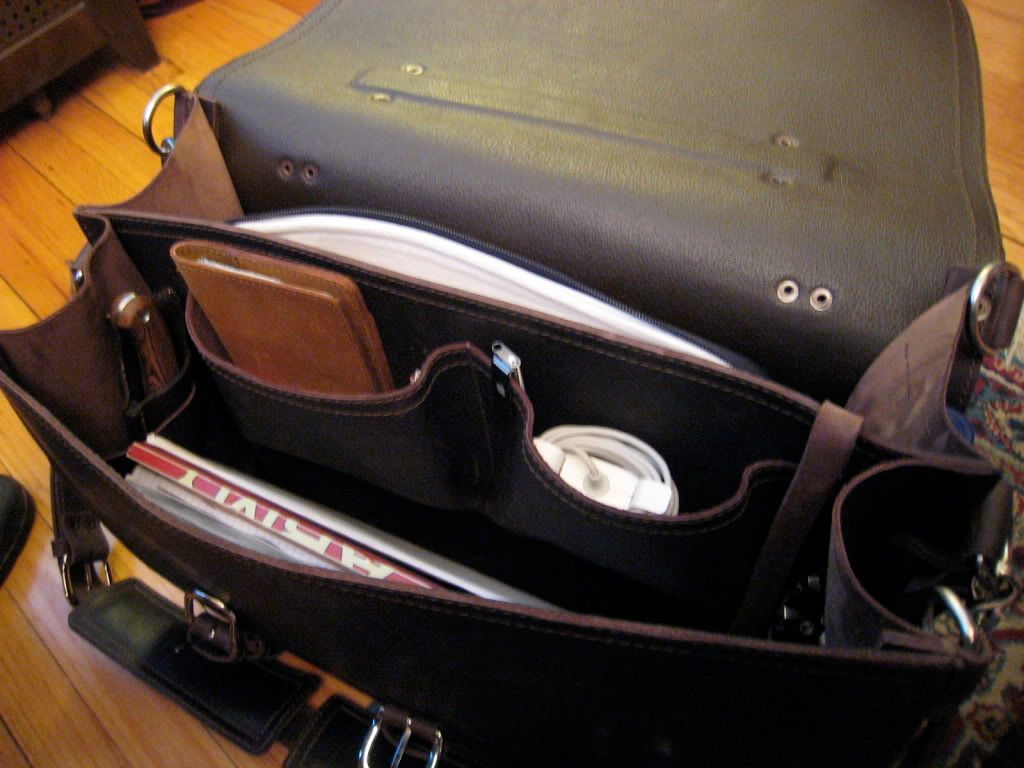 My Saddleback Leather Briefcase XL . . . MODEM Eater.