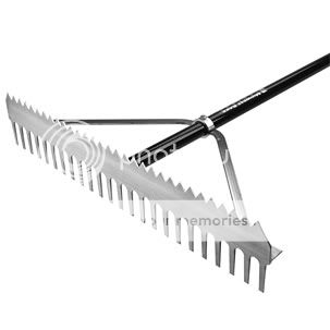 36” Dual Purpose Baseball Field Landscaping Rake  