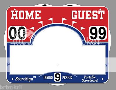 Scoresign Portable Advertising Baseball Scoreboard