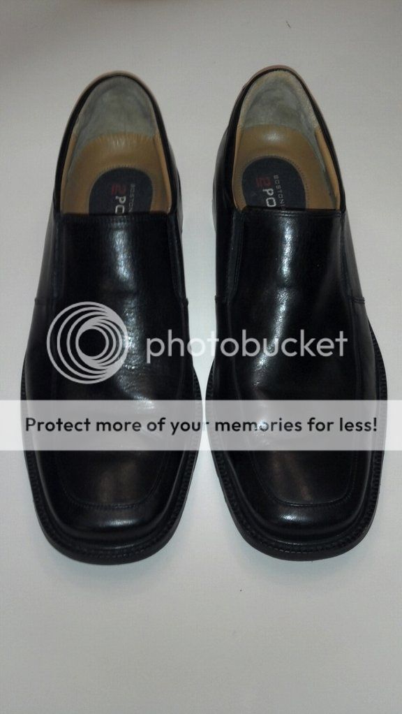 Bostonian Mens Black Leather Dress Shoes 10.5  